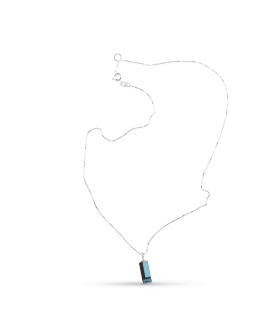 Jimmy Poyer Turquoise and Jet Inlay Necklace