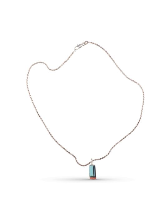 Jimmy Poyer Multi Stone Inlay Necklace