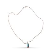 Jimmy Poyer Multi Stone Inlay Necklace