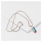 Jimmy Poyer Multi Stone Inlay Necklace