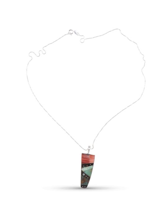 Jimmy Poyer Multi Stone Inlay Necklace