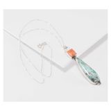 Rose Swett Turquoise and Spiny Oyster Shell Necklace