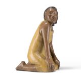 Roxanne Swentzell “Girl in the Yellow Dress” Bronze Sculpture, 2025, Open Edition