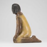 Roxanne Swentzell “Girl in the Yellow Dress” Bronze Sculpture, 2025, Open Edition