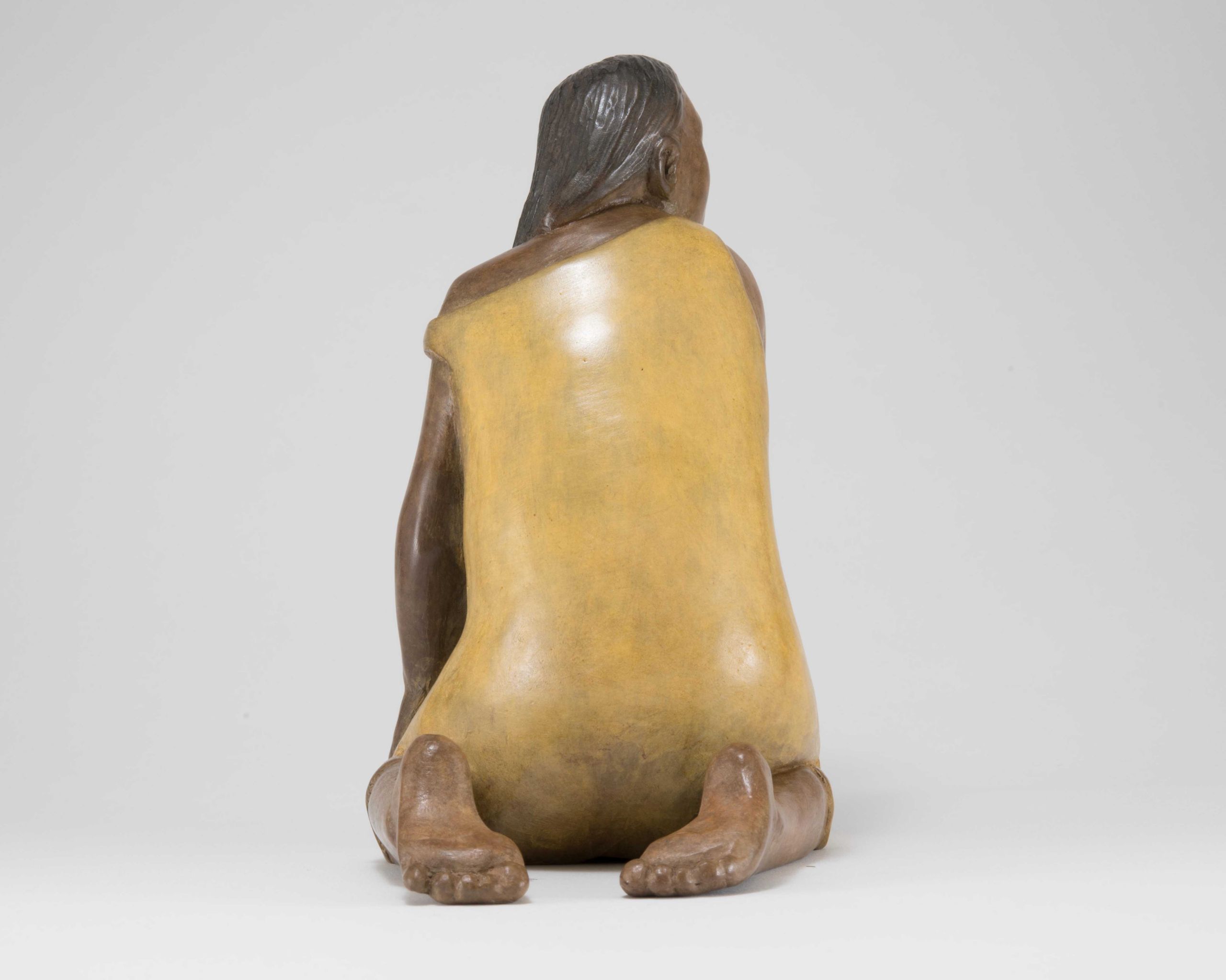 Roxanne Swentzell “Girl in the Yellow Dress” Bronze Sculpture, 2025, Open Edition