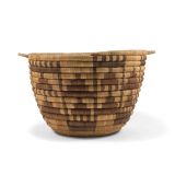 Hopi Coil Basket with Rain Cloud Motif
