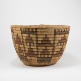 Hopi Coil Basket with Rain Cloud Motif