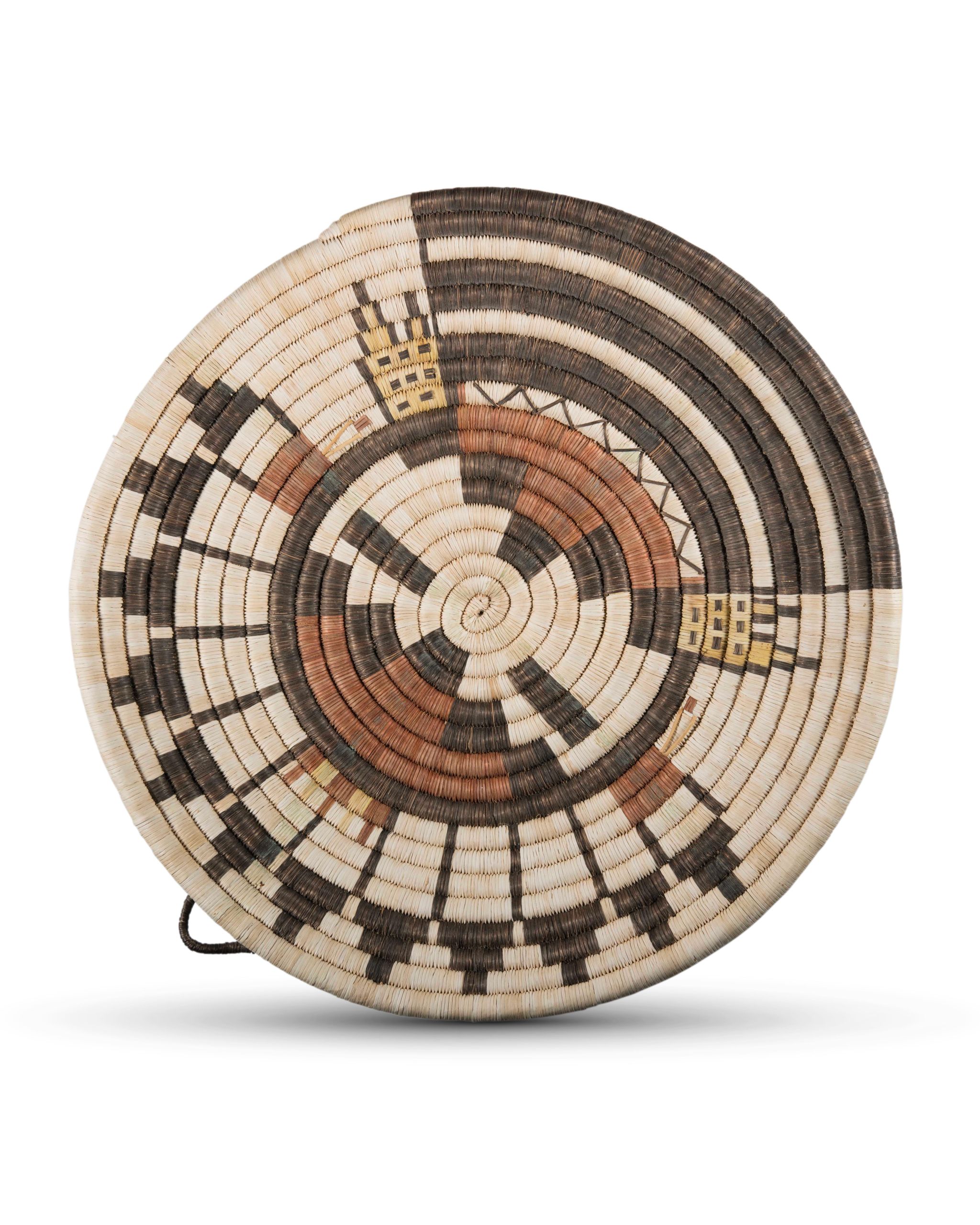 Hopi Coil Plaque with Pahlik Mana Design