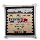 “Keep on Truckin'” Navajo Weaving