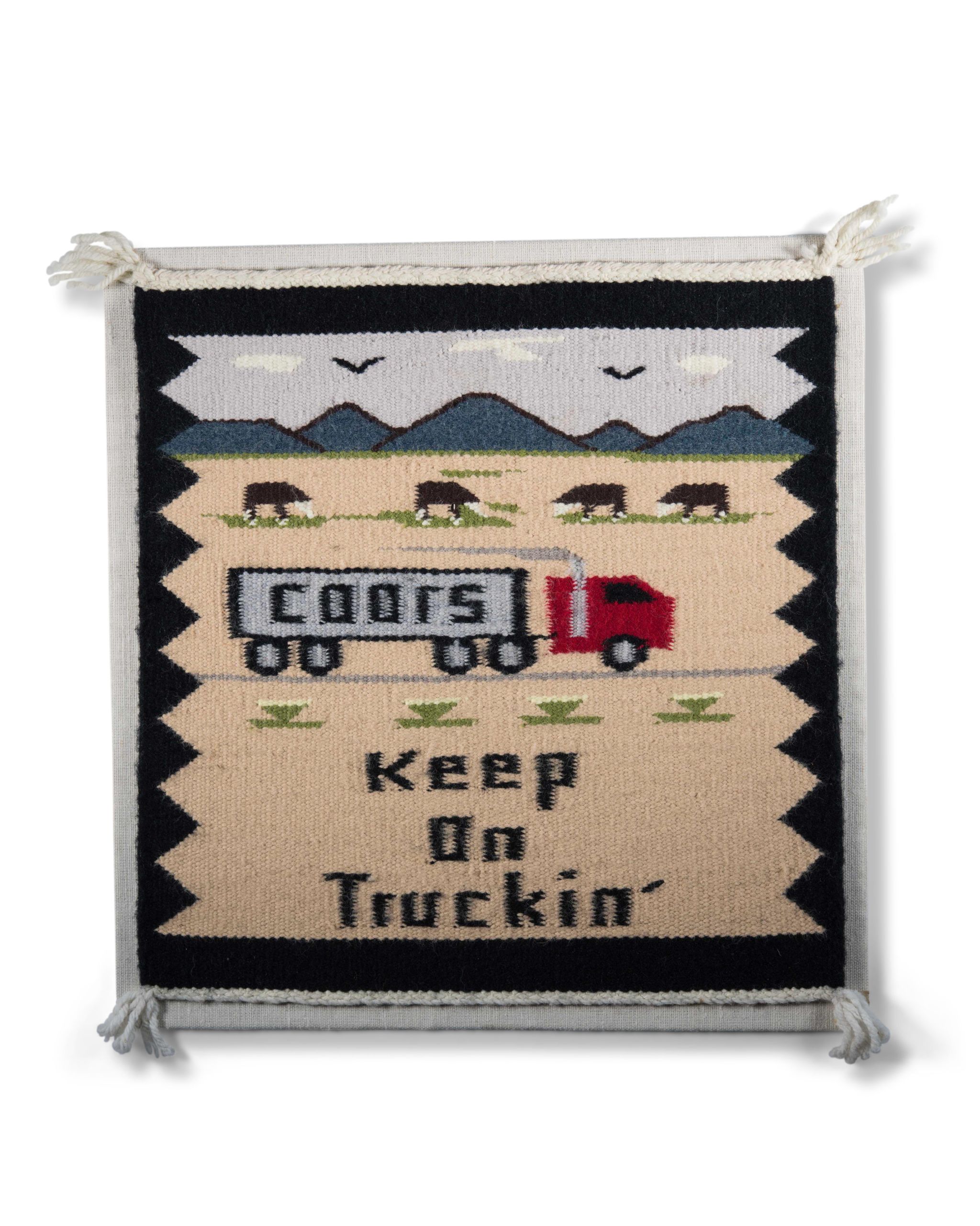 “Keep on Truckin'” Navajo Weaving