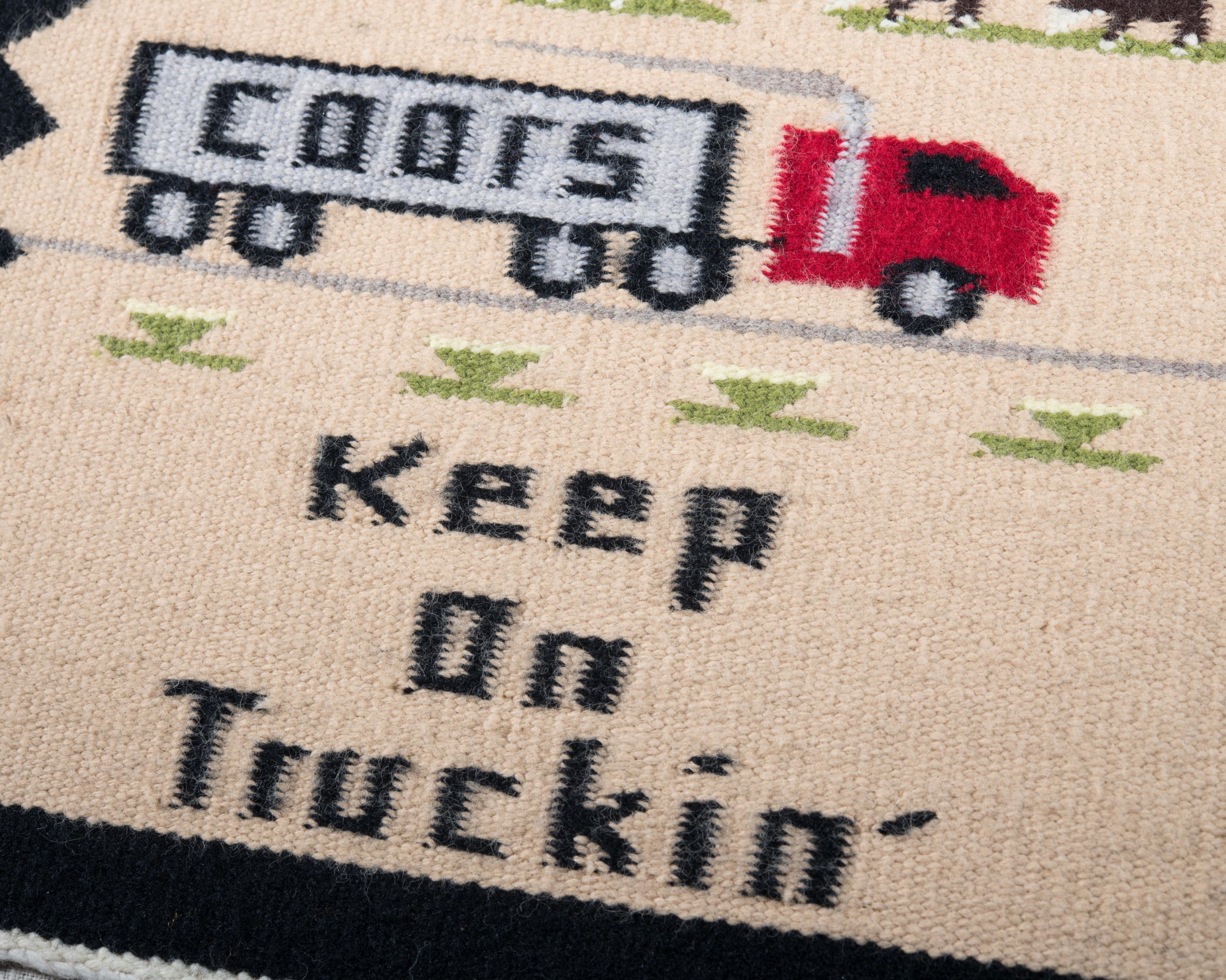 “Keep on Truckin'” Navajo Weaving