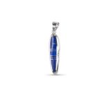 Supersmith Inc Lapis Collection Drop Inlay Pendant