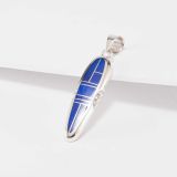 Supersmith Inc Lapis Collection Drop Inlay Pendant