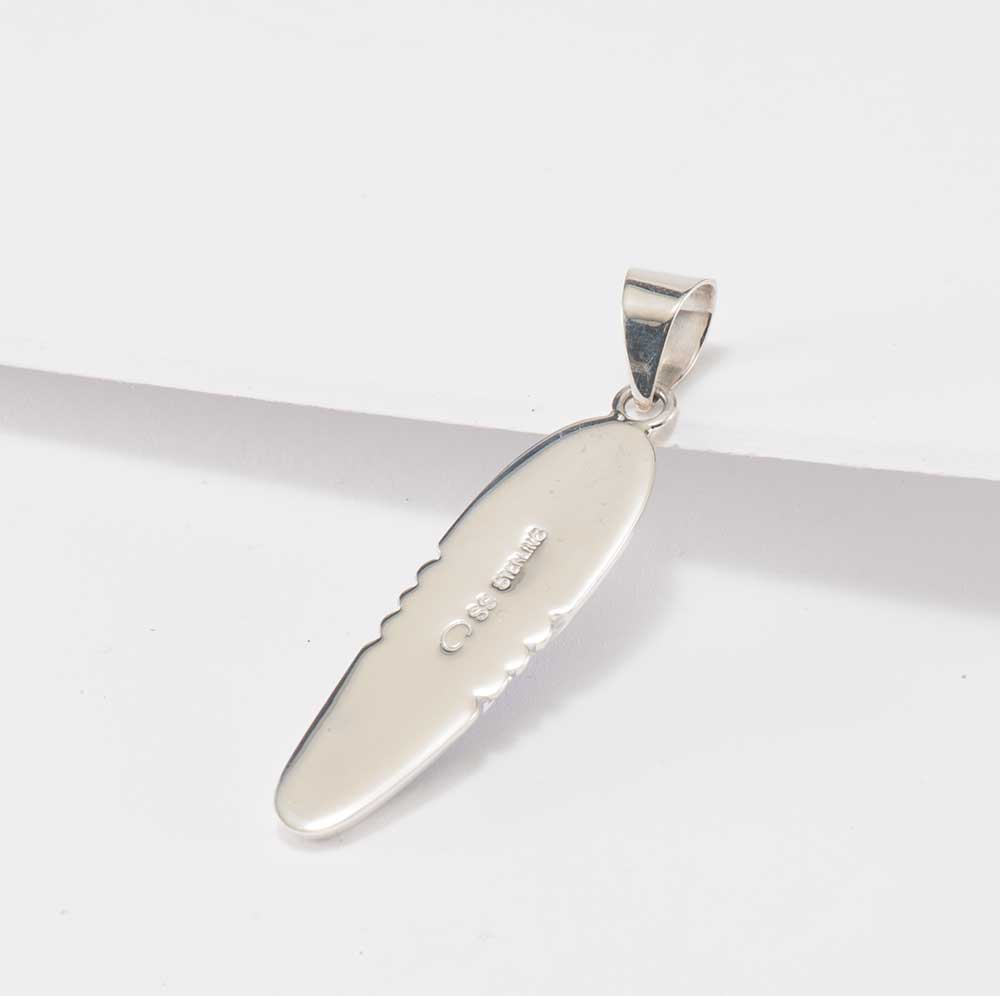 Supersmith Inc Lapis Collection Drop Inlay Pendant