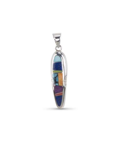 Supersmith Inc Indian Summer Collection Drop Inlay Pendant