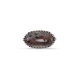 Vintage Navajo Petrified Wood Pin
