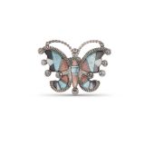 Vintage Zuni Inlay Butterfly Pin