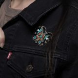 Vintage Zuni Inlay Butterfly Pin