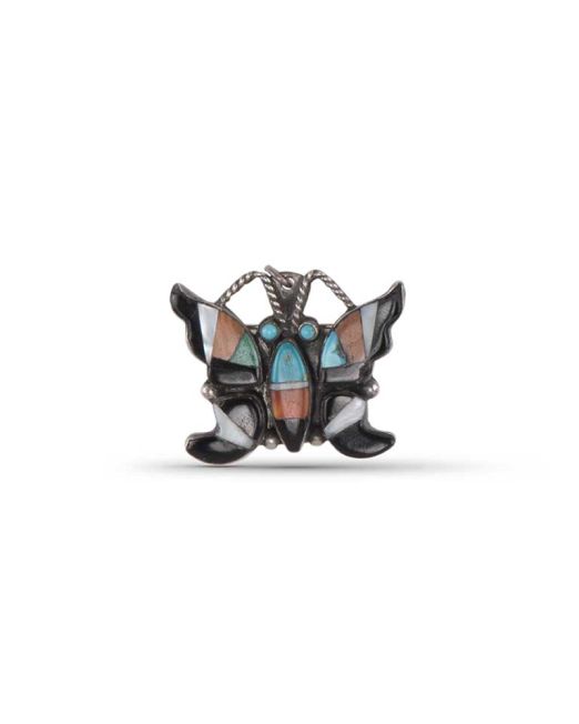 Vintage Zuni Inlay Butterfly Pin/Pendant