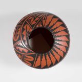 Laverne Loretto-Tosa Painted and Burnished Bowl with Traditional Pueblo Design