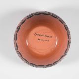 Laverne Loretto-Tosa Painted and Burnished Bowl with Traditional Pueblo Design
