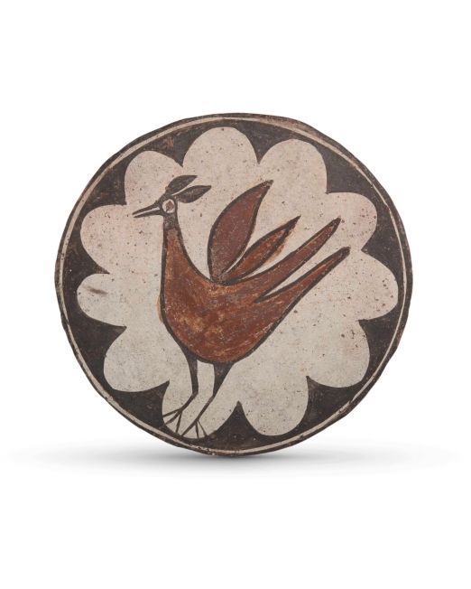 Zia Pueblo Clay Bird Tile