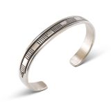 Bruce Morgan Stamped Sterling Silver Cuff