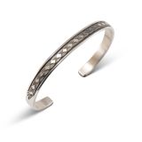 Bruce Morgan Stamped Sterling Silver Cuff