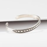 Bruce Morgan Stamped Sterling Silver Cuff