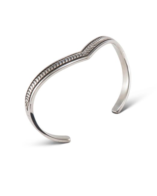 Bruce Morgan Stamped Sterling Silver Sweater Cuff