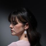 Cheyenne Grabiec Banded Onyx Tab Earrings