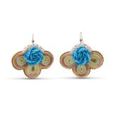 Arla Lucia Half Moon Nebula Beaded Earrings