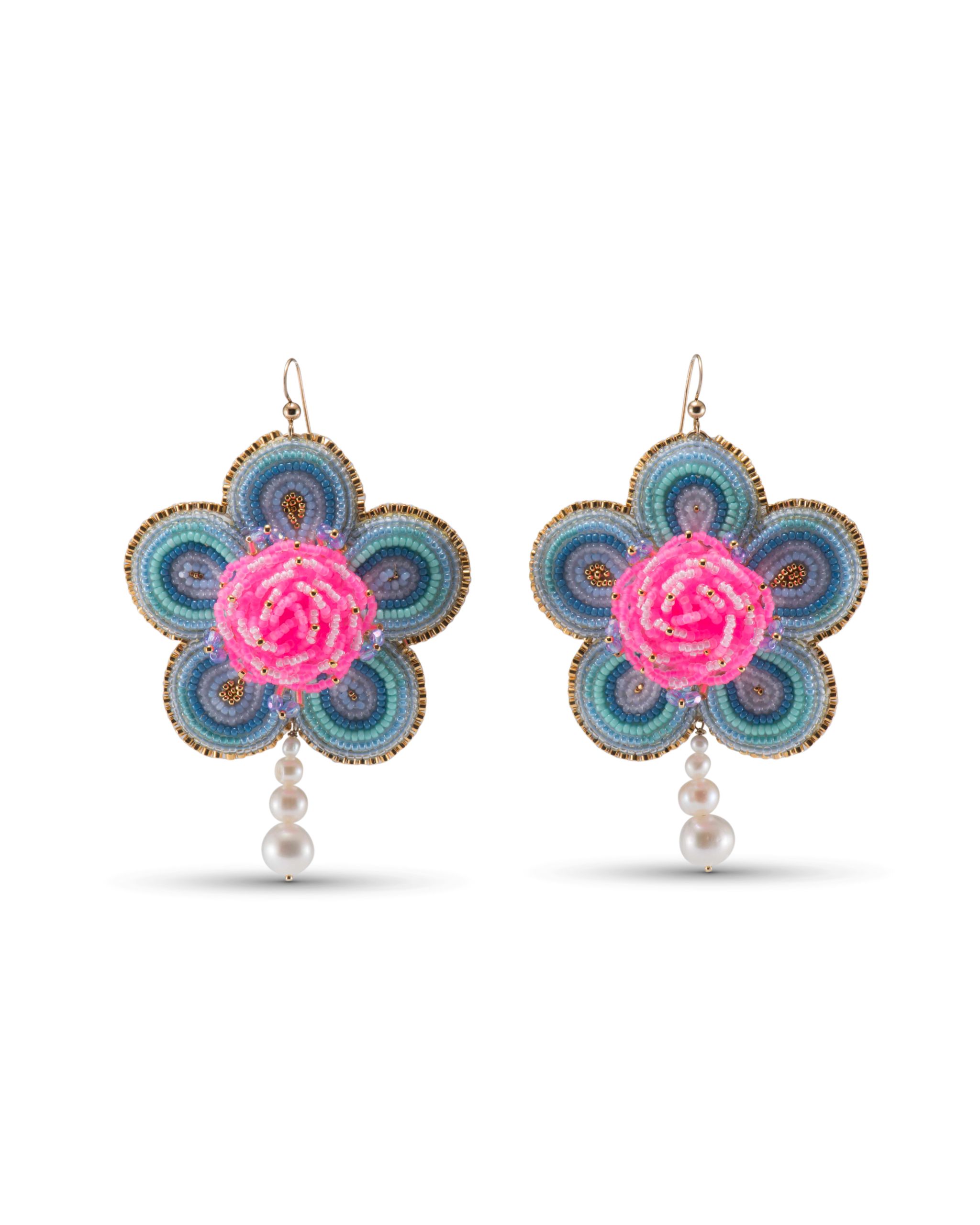 Arla Lucia XL Nebula Beaded Earrings