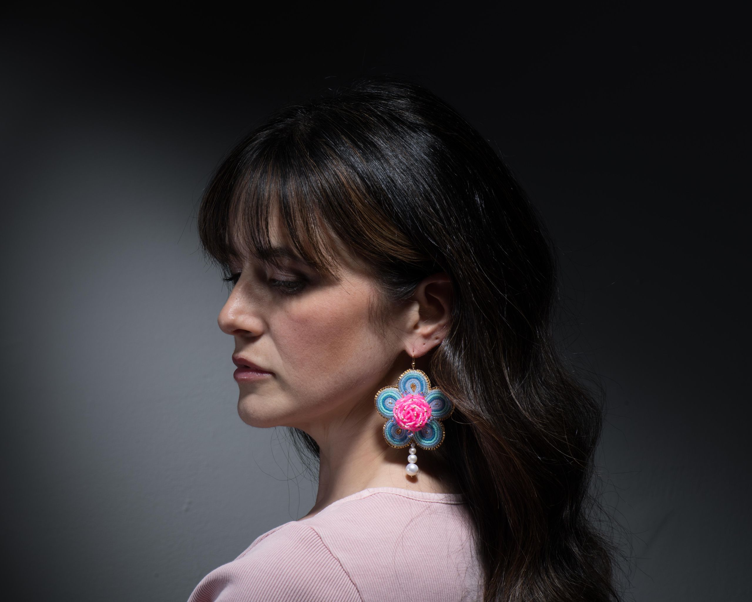 Arla Lucia XL Nebula Beaded Earrings