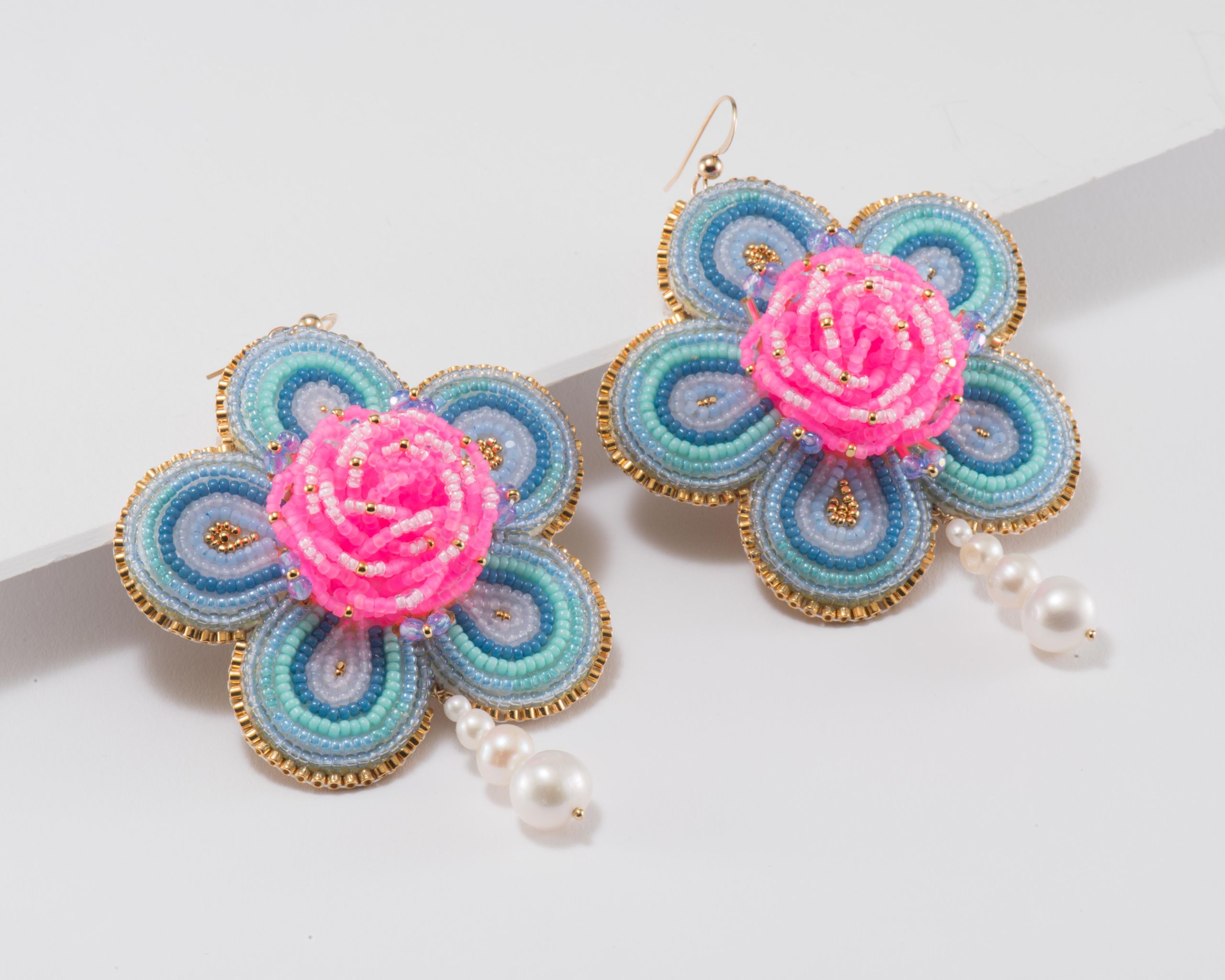 Arla Lucia XL Nebula Beaded Earrings