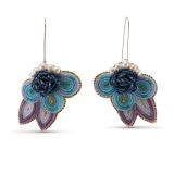 Arla Lucia Moon Nebula Beaded Earrings