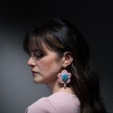Arla Lucia Blooming Nebula Beaded Earrings
