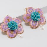 Arla Lucia Blooming Nebula Beaded Earrings