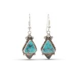 Stanley Parker Turquoise and Sterling Silver Earrings