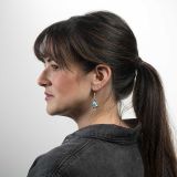 Stanley Parker Turquoise and Sterling Silver Earrings