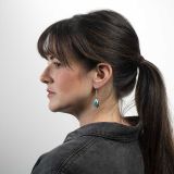 Stanley Parker Turquoise and Sterling Silver Earrings