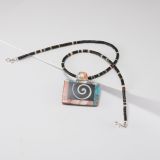 Mary Louise Tafoya Abstract Mosaic Necklace