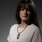 Mary Louise Tafoya Abstract Mosaic Pendant