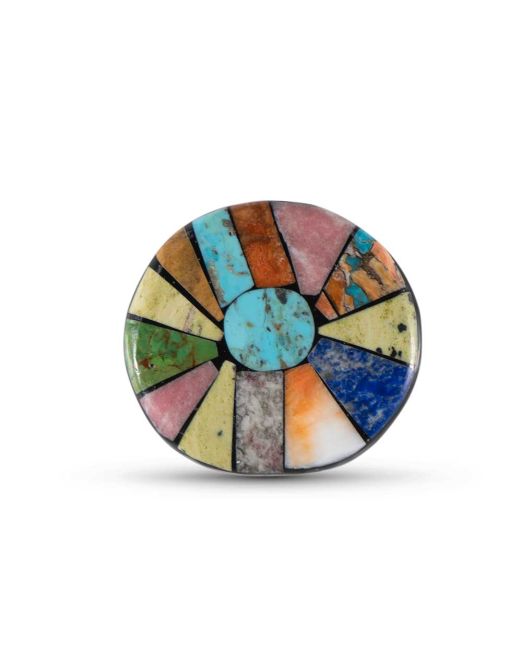 Mary Louise Tafoya Abstract Mosaic Pin