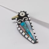 Mary Louise Tafoya Abstract Bird Pin/Pendant