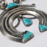 Eskiesosie Squash Blossom Necklace with Turquoise