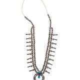 Vintage Navajo Squash Blossom Necklace Circa 1920s