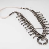 Vintage Navajo Squash Blossom Necklace Circa 1920s
