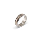 Bruce Morgan Stamped 14kt Gold and Sterling Silver Ring