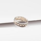 Bruce Morgan Stamped 14kt Gold and Sterling Silver Ring